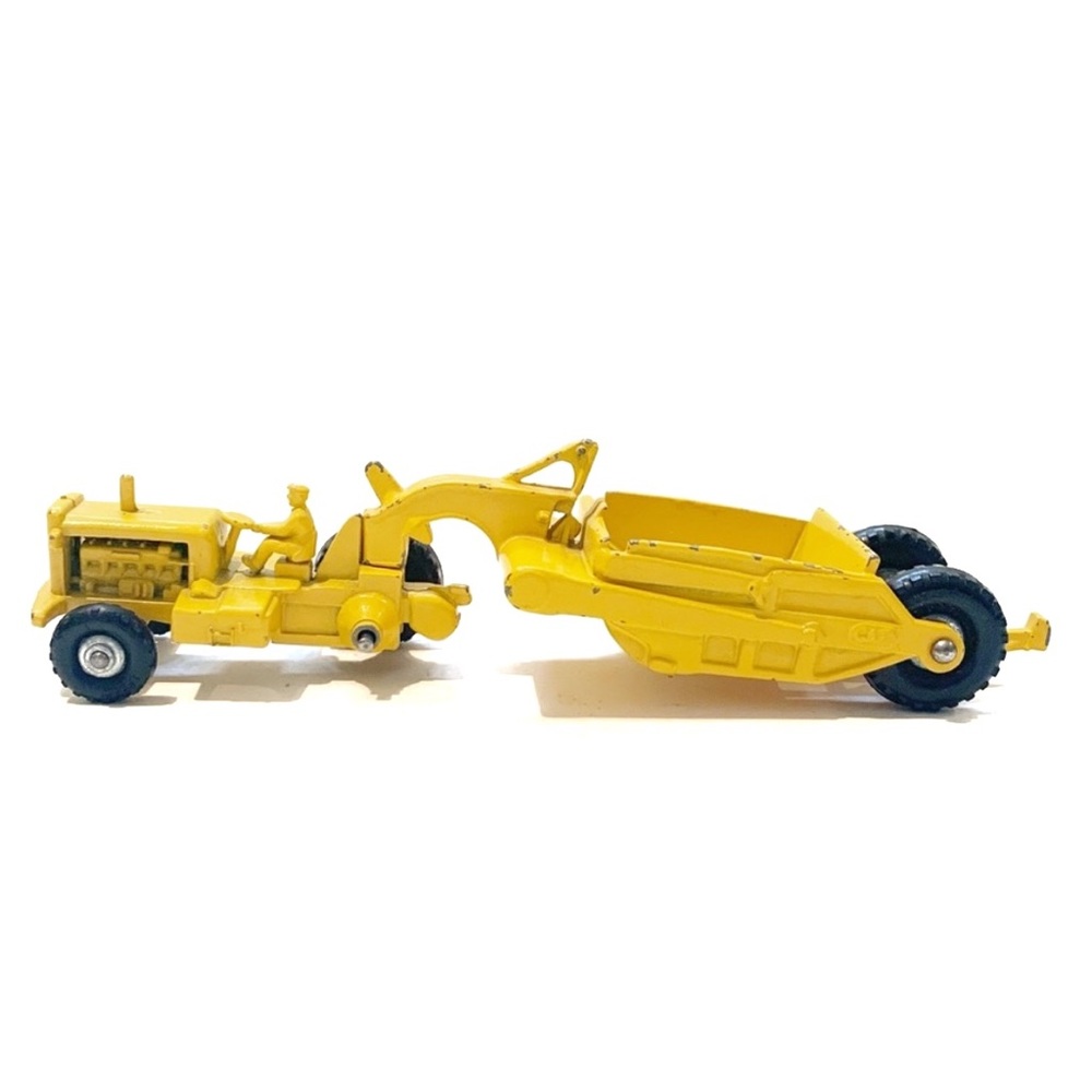Vintage Lesney 1960s CAT DW20 Yellow Tractor No 1 Earth Mover Die Cast England